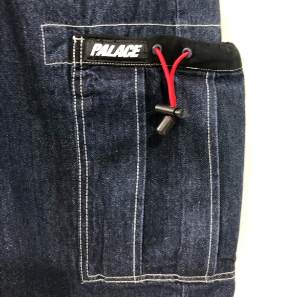 Palace drawcord pocket denim shorts - Picture 2 of 8